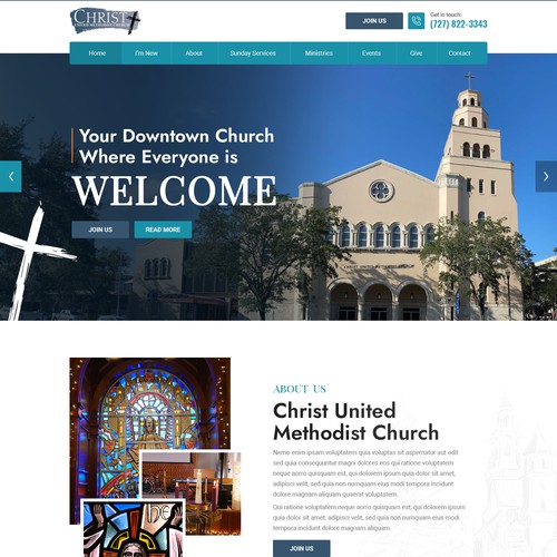 Redesign of Church Website Design by Irshad 786