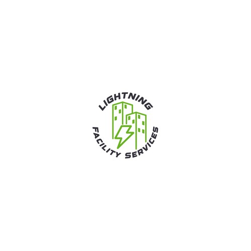 Cool logo using a lightning bolt for commercial maintenance/cleaning company. Design by Khairuzan Dwijayanto