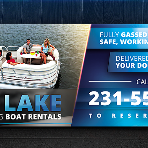 Boat rental Flyer Quick and easy 200 bucks! Postcard, flyer or