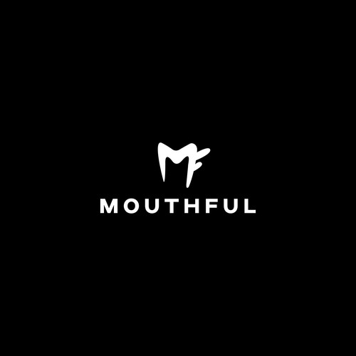 Strong, spunky yet clean logo for mouthful Design by Startline Strategies