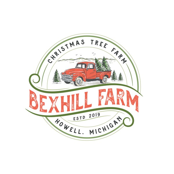 Design by petiteplume titled "Logo for Christmas tree farm"