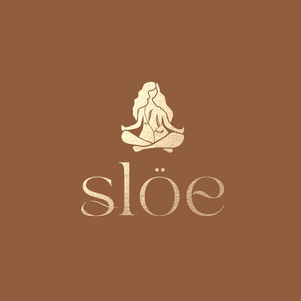 Elegant Organic Yoga Fashion Logo