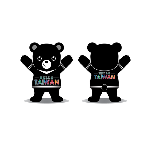 Hello Taiwan Black Bear Design by 3dami