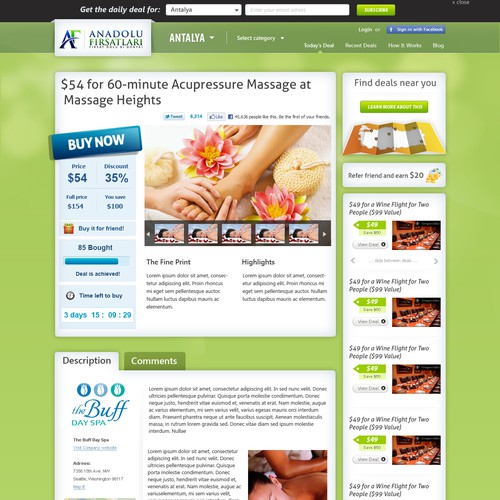 Web page design contest entry by ronation