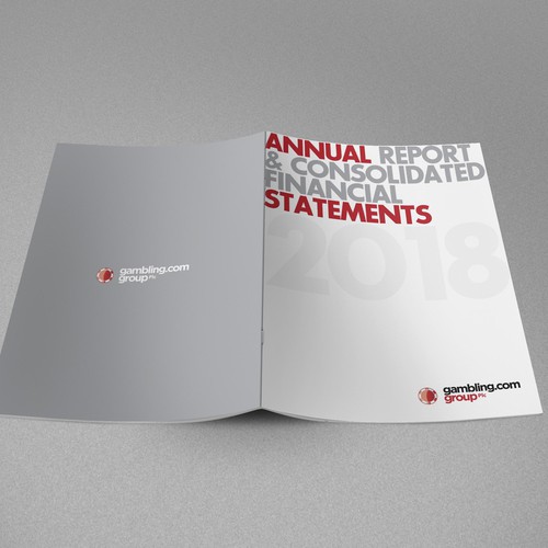 Annual Report Cover for Gambling.com Group Diseño de IDEA Logic✅✅✅✅