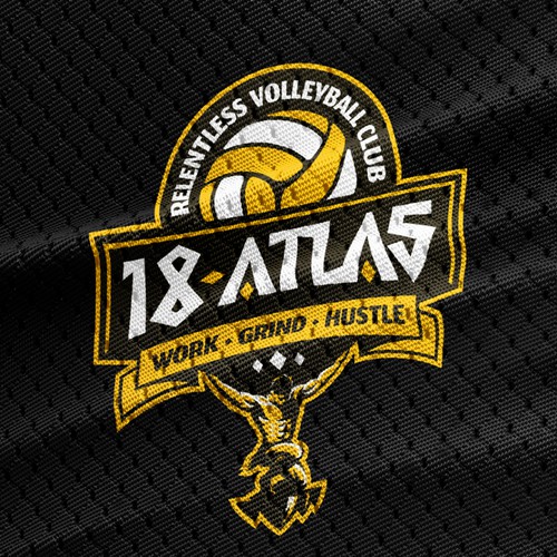 TamaCideさんのBrand/Logo themed GREEK GOD Atlas for print on tshirt/jersey for men’s volleyballデザイン