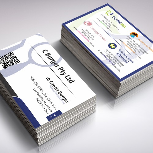 create professional cards for our dental business Réalisé par grintdeveraux