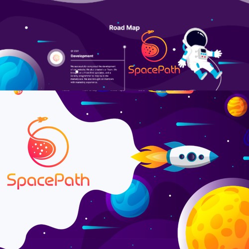 SpacePath Logo Contest winner will receive $500 Réalisé par SapiBetina99