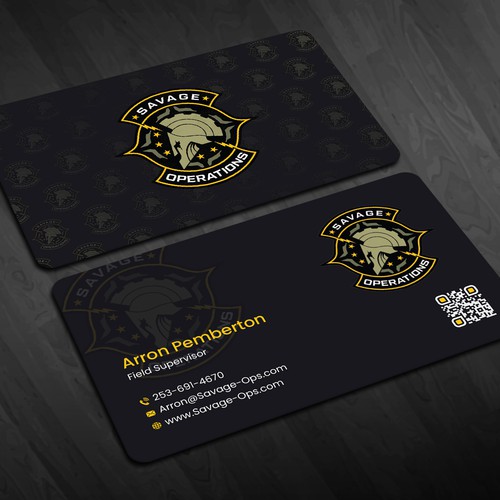 Business Card & Letterhead for Armed Security Agency Design by Design_SKR