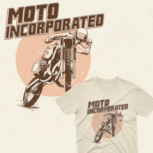 Vintage MX T-Shirt Design to Appeal to Motocross Enthusiasts Design by Tomie O