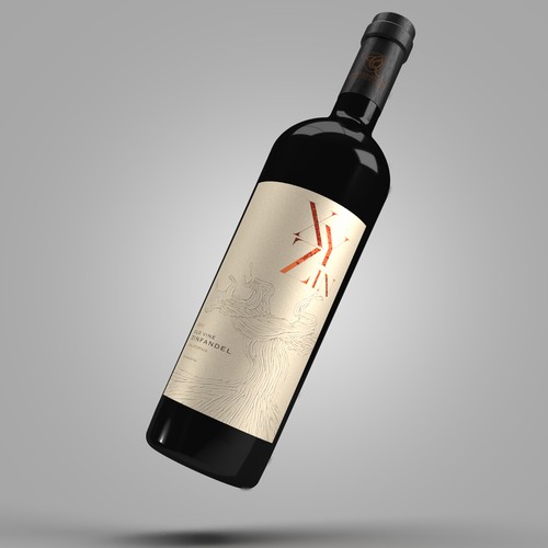 Design Gothic Old Vine Zinfandel Wine Label di sougatacreative