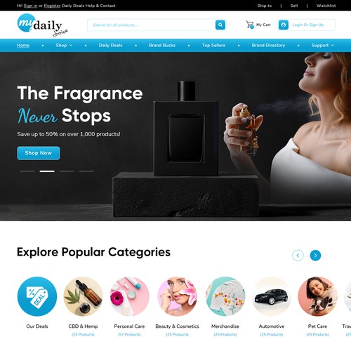 Revamp our e-com website! Design by Webenix Solutions