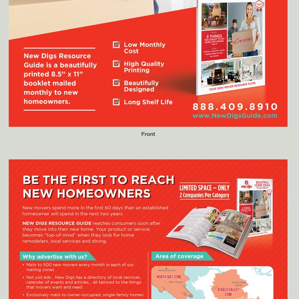 Redesign our sales flyer into a bold and effective information piece