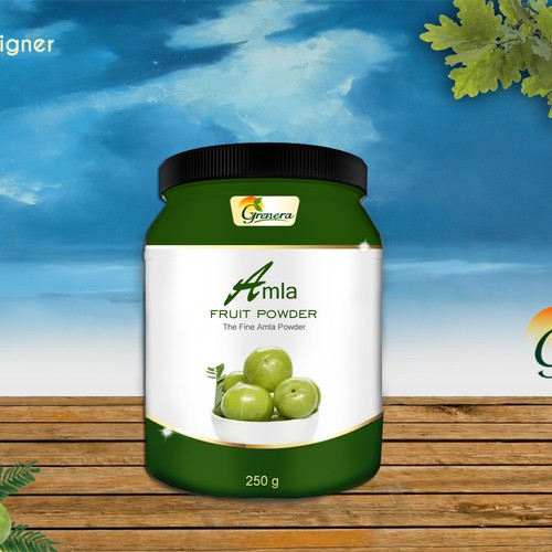 Amla Fruit Powder Label Design by Heart Favorite Designs