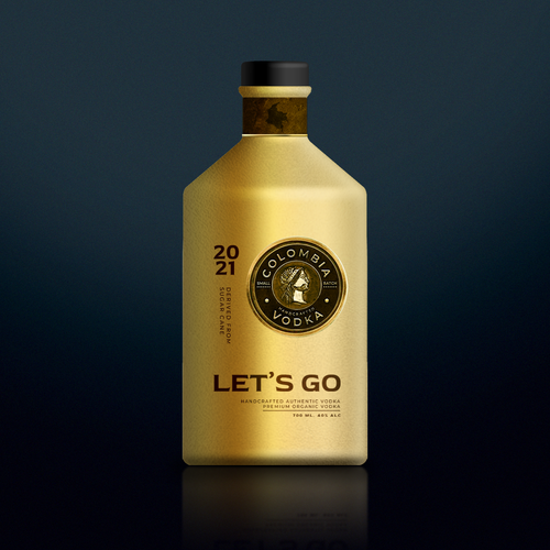 LET'S GO Organic Vodka Design by Sikman Design