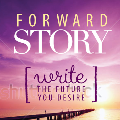 Create an awesome book cover for the new book Forward Story Design by poppins