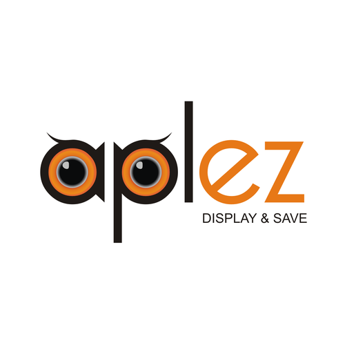 create a clean logo with the "ez" to illustrate the tagline "display & save Design by rajabejo