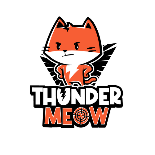 Need a logo for an up-and-coming gamer, thundermeow Design by Rock N Draw