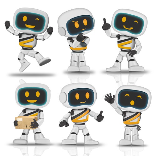 Design our new friend! A friendly Robot avatar for our webshop Design by thelembique