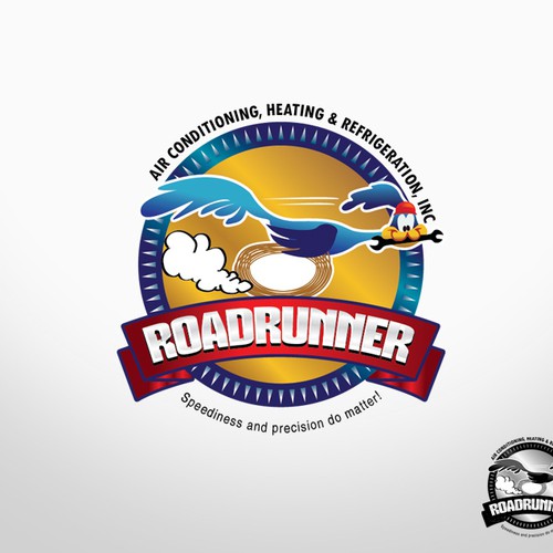logo for Roadrunner Air Conditioning, Heating & Refrigeration, Inc. Design by Idéacraft