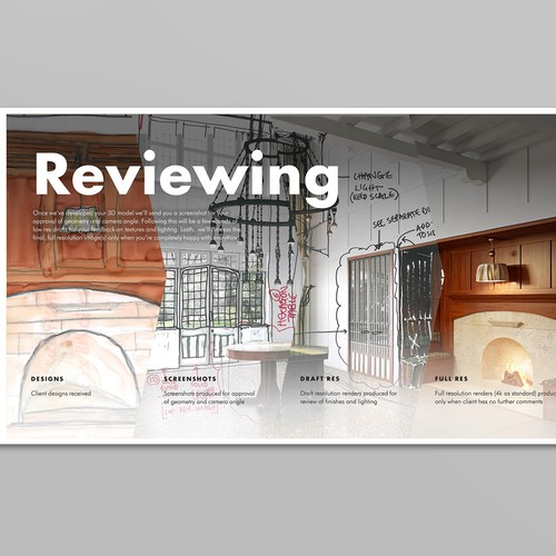 Powerpoint presentation for 3D visualisation company Design by velvetmade