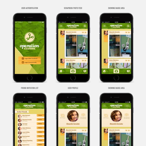 "Operation Scrapbook" - App for scrapbookers Design by Gerardo Betancourt