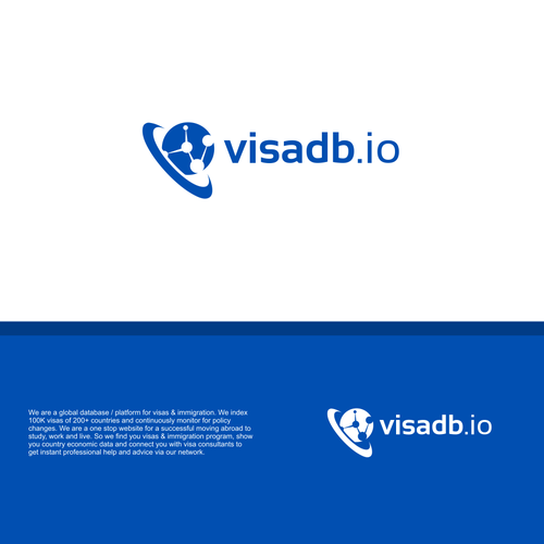 Global visa & immigration platform needs a LOGO. Design by Vanessa Bañares
