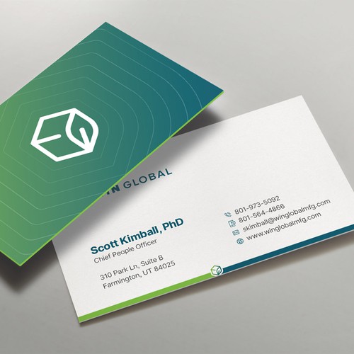 WIN Global Business Card Design Design by Richmore ♛