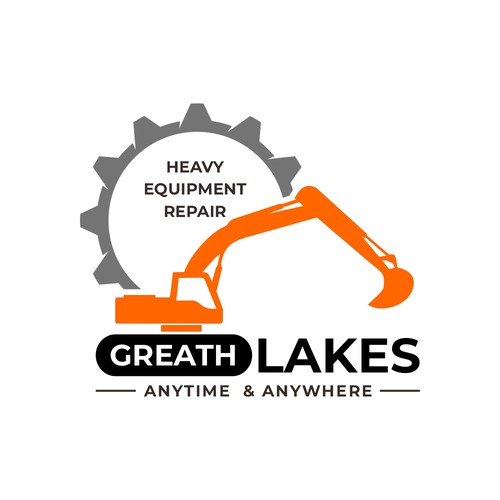 Creative design for heavy equipment repair in the state of Michigan Design by diviart