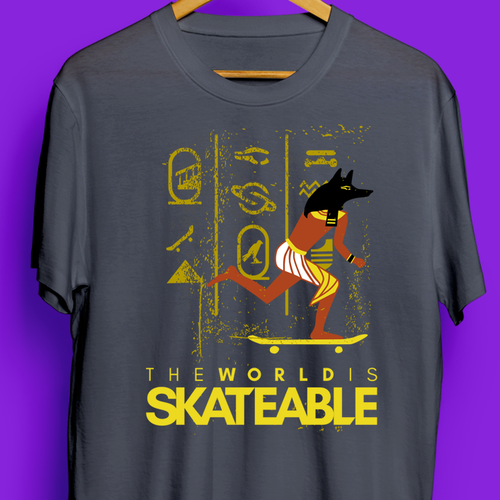 The World is Skateable ... and we need an awesome tee design Design réalisé par SANT2