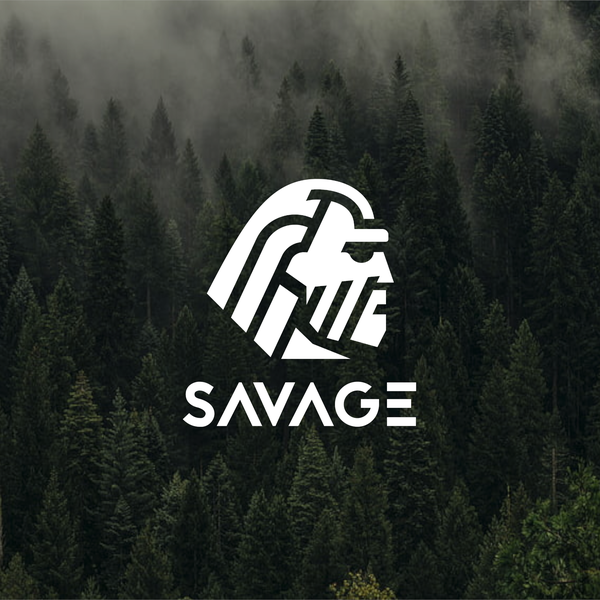 Design by ViktorDok titled "SAVAGE - outdoor training clothing brand logo design"
