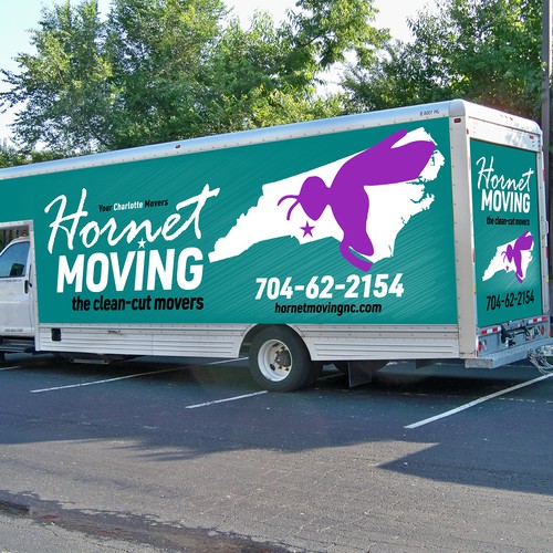 Hornet Moving truck Wrap Design by digital.ian