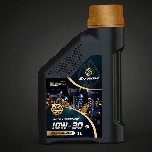 auto lubricant label design | strong , modern and powerful Design by Joe Ladislaus