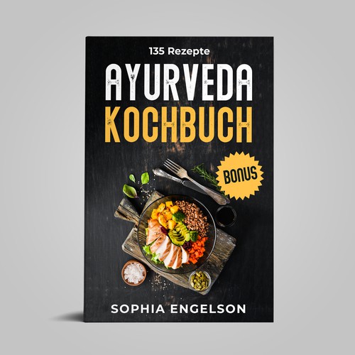 Book-Cover for Ayurveda Cookbook - Cover für Ayurveda Kochbuch Design by Yna