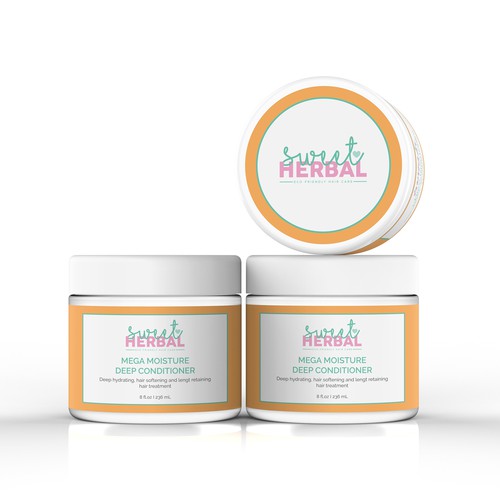 Design a fun minimalist + modern product label design for my eco friendly haircare product line Design by rgphic