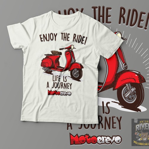 "Vespa T-Shirt für die Werkstatt" winning T-shirt by TonyDrawccs