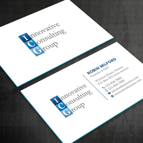 ICG Business Cards Design by Felix SH