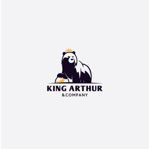 Need an iconic bear logo for King Arthur & Company. Design by axan