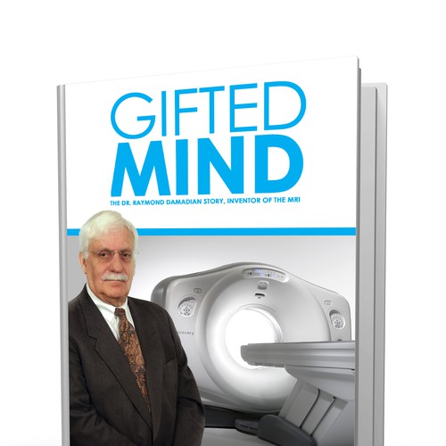 Autobiography book cover for the inventor of the MRI Design by Marco Jan