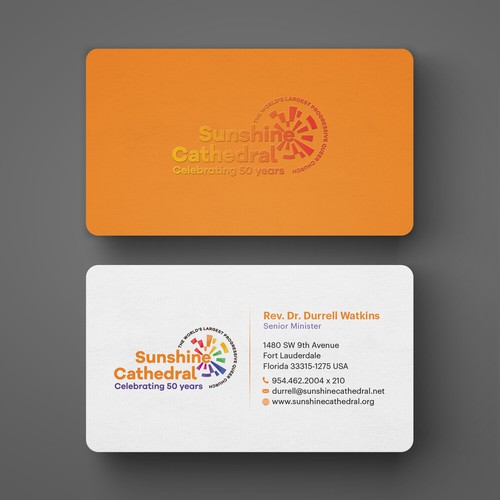Business Card for Growing Progressing LGBTQ Church Design by AYG design