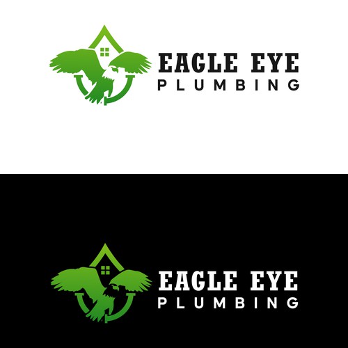 Eye catching and very marketable logo for plumbing company. The company name is Eagle Eye Plumbing Design by Anirban Giri