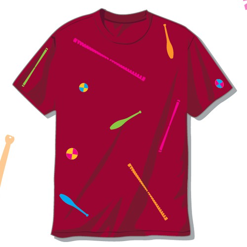 Juggling T-Shirt Designs Diseño de hbf