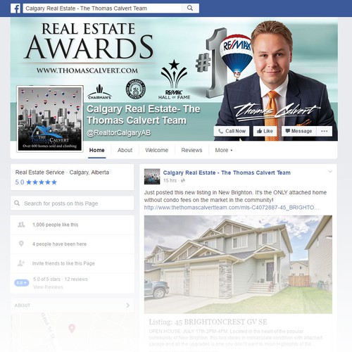 Facebook Cover for Real Estate Agent Design réalisé par broink