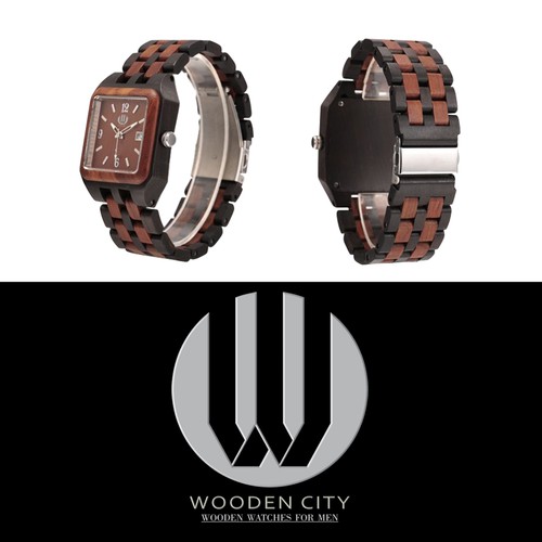 Logo for new wooden watches company Réalisé par alproject