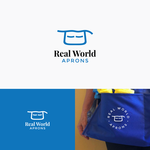 Real World Aprons Logo Design by BolongArt