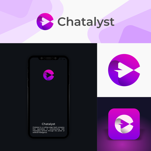 Design the Future of Conversations: Craft a Dynamic Logo for Chatalyst's AI-Powered SMS Messaging Design by CANVASIA