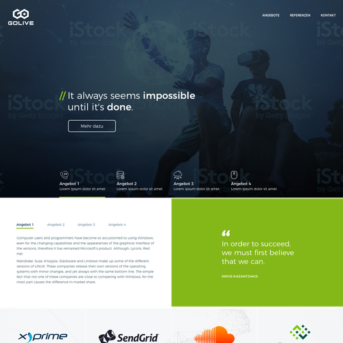 Proposta di design per un contest della categoria Design di sito web realizzata da Mokey_Arts