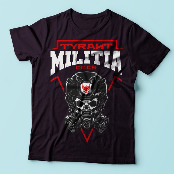Design by NickNitro titled "Tyrant Militia Runner up logo"