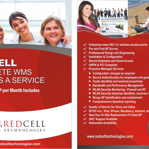 Create Product Brochure for Wireless LAN Offering - RedCell Technologies, Inc. デザイン by Jabinhossain