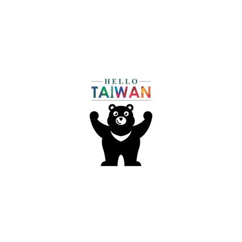 Hello Taiwan Black Bear Design by YDesign27